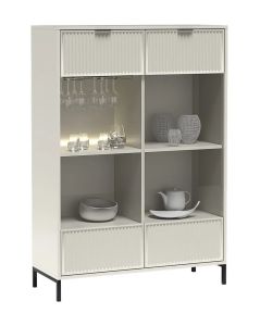 Vitriinkapp LinkaStyle LS-8, 104,8x40,6xK150 cm, kašmiir