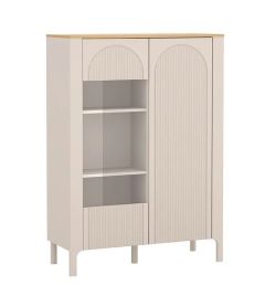 Vitriinkapp Marabella MA-3, 103x40,8xK145,1 cm, kašmiir + Vicenza tamm
