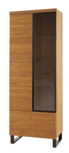 Vitriinkapp Pratto 10, 67x42xK198 cm, tamm