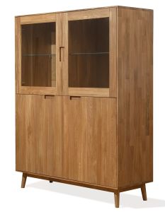 Vitriinkapp Scan 4, 9408, 120x45xK155 cm, tamm, naturaalne õli